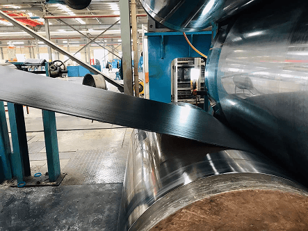 Vulcanization press left